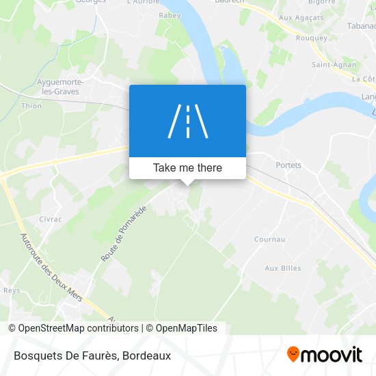 Bosquets De Faurès map