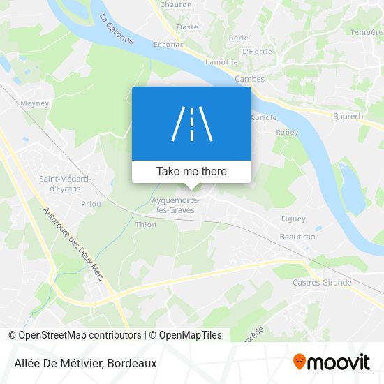 Allée De Métivier map