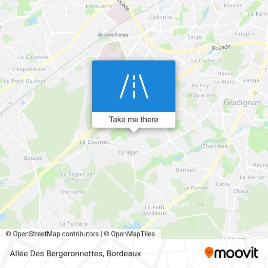Allée Des Bergeronnettes map