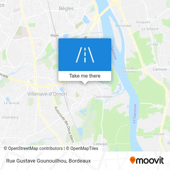 Rue Gustave Gounouilhou map