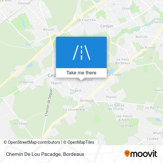 Chemin De Lou Pacadge map