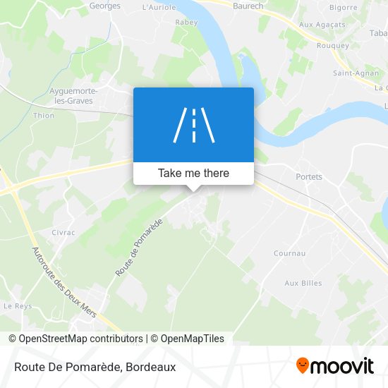 Route De Pomarède map