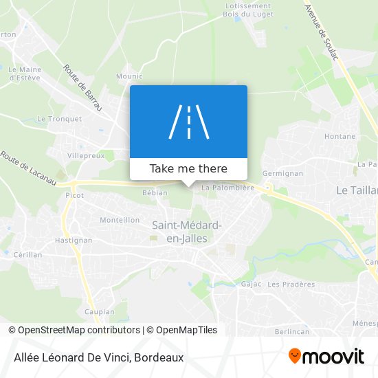 How to get to Allée Léonard De Vinci in Saint-Aubin-De-Médoc by Bus or ...