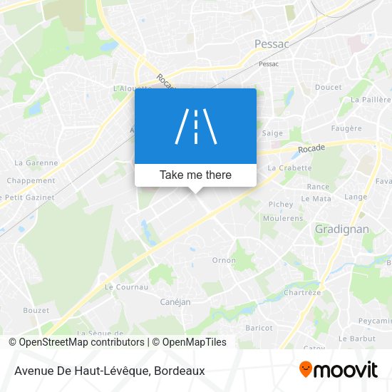 Avenue De Haut-Lévêque map