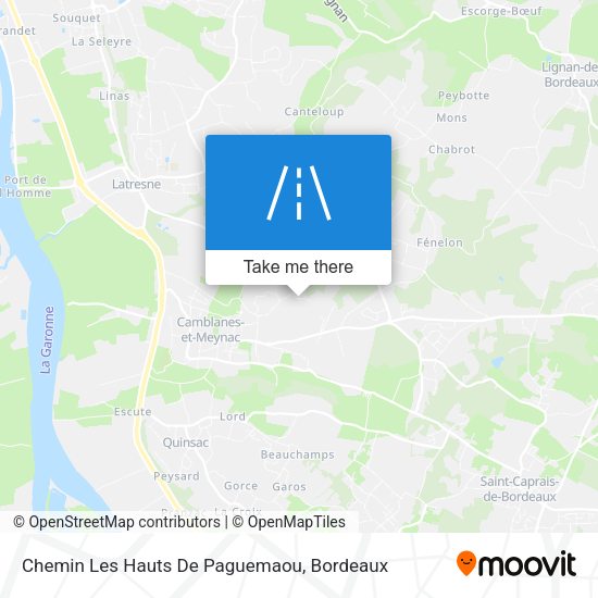 Chemin Les Hauts De Paguemaou map
