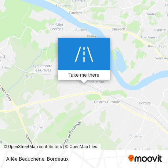 Allée Beauchêne map