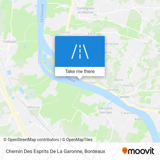 Chemin Des Esprits De La Garonne map