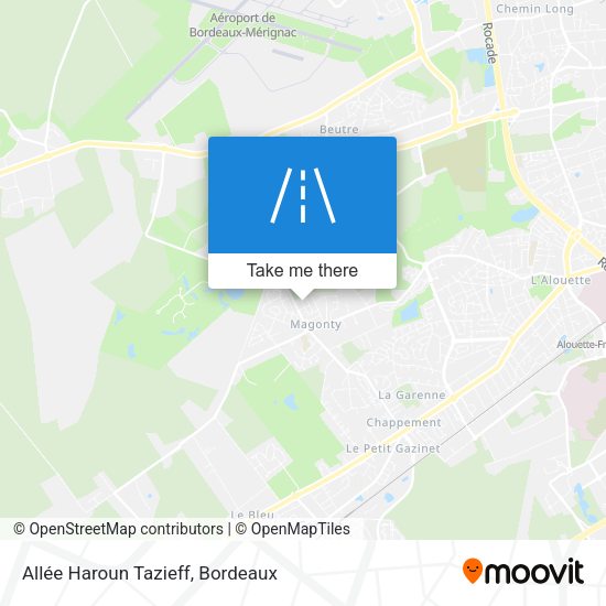 Allée Haroun Tazieff map