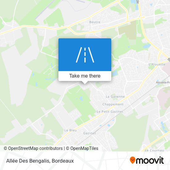 Allée Des Bengalis map