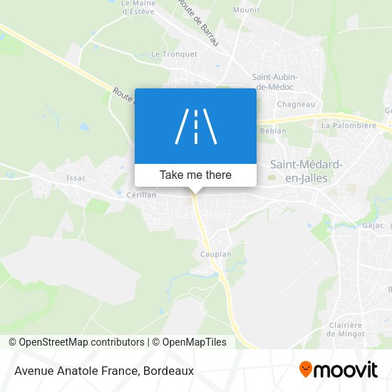 Avenue Anatole France map