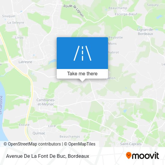 Avenue De La Font De Buc map