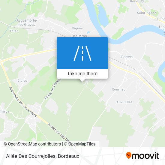 Allée Des Courrejolles map