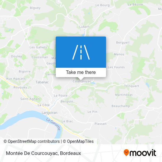 Montée De Courcouyac map