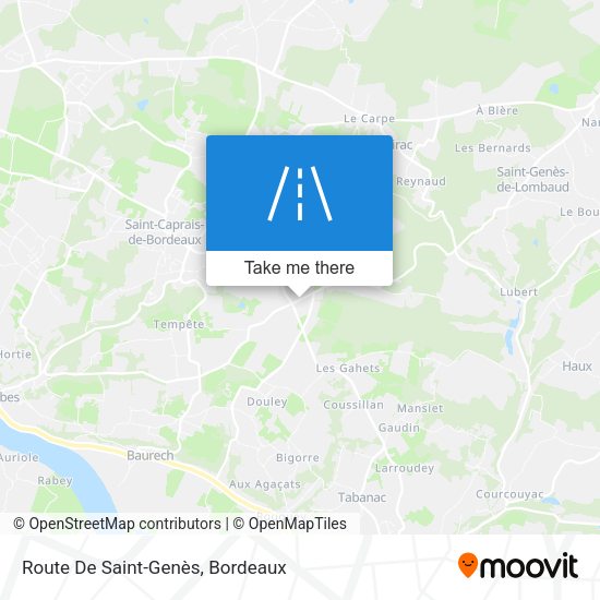 Route De Saint-Genès map