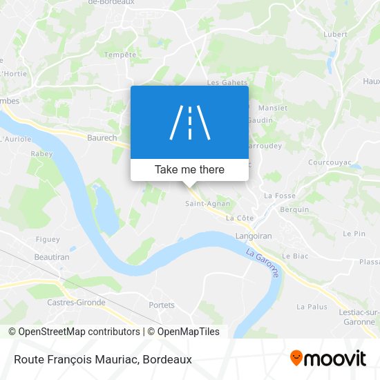 Route François Mauriac map