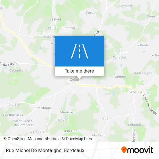 Rue Michel De Montaigne map