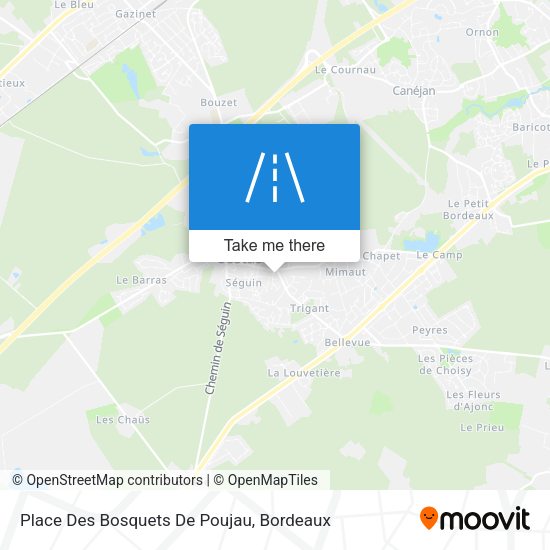 Place Des Bosquets De Poujau map