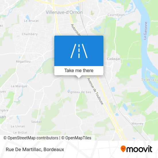 Rue De Martillac map
