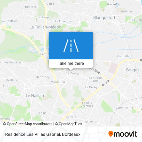 Résidence Les Villas Gabriel map
