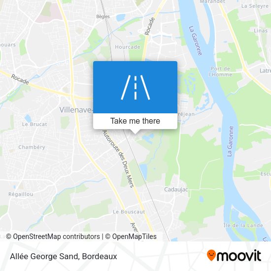 Allée George Sand map