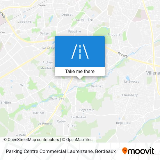 Parking Centre Commercial Laurenzane map