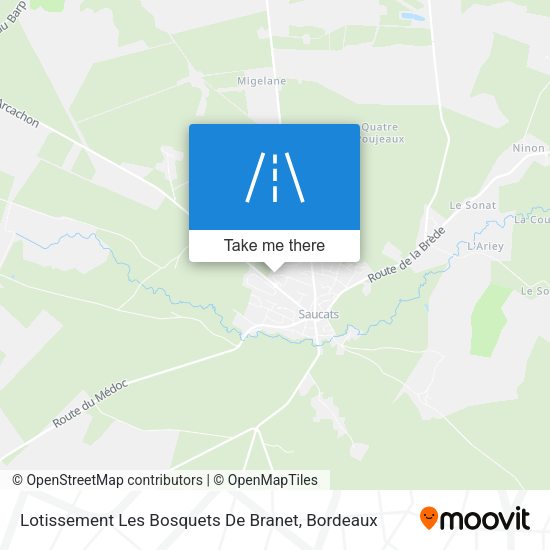 Lotissement Les Bosquets De Branet map
