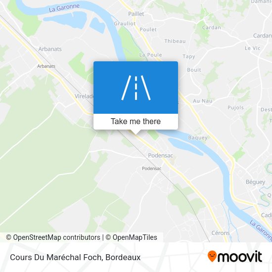 Cours Du Maréchal Foch map