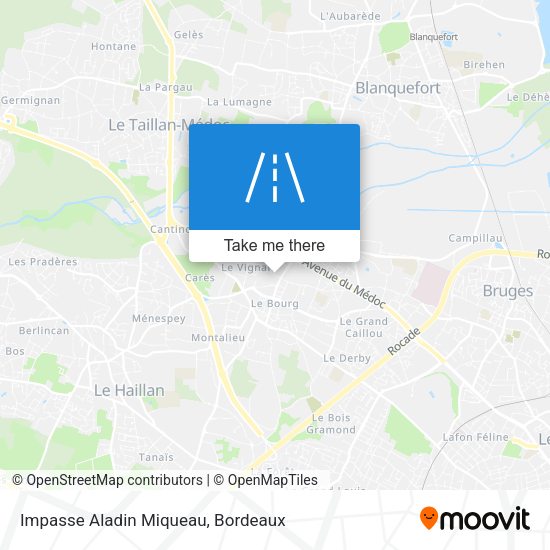 Impasse Aladin Miqueau map