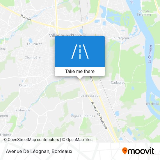 Avenue De Léognan map