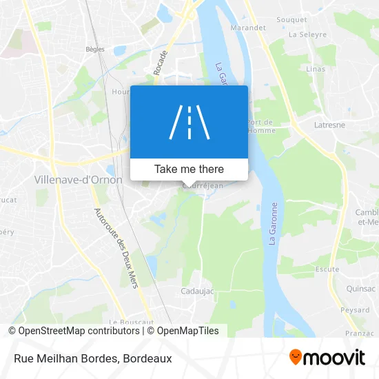 Rue Meilhan Bordes map