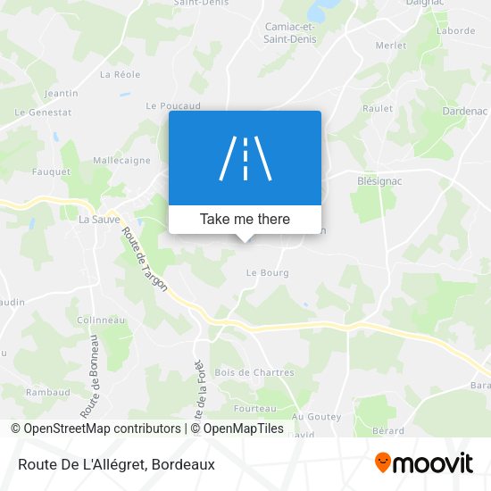 Route De L'Allégret map