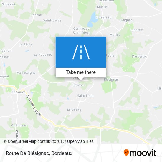 Route De Blésignac map