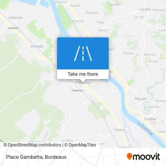 Place Gambetta map