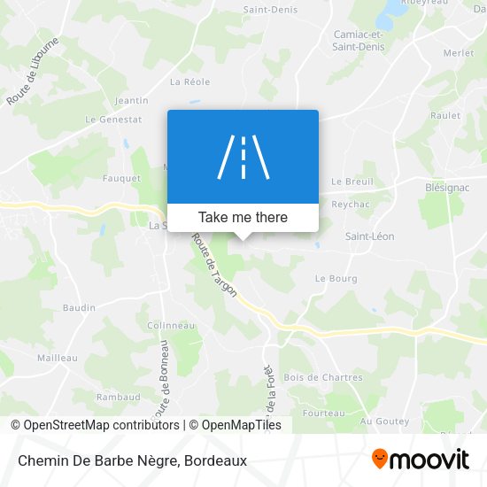 Chemin De Barbe Nègre map