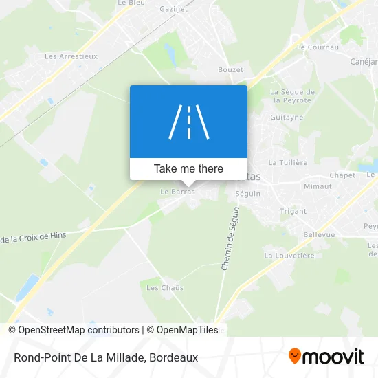 Rond-Point De La Millade map