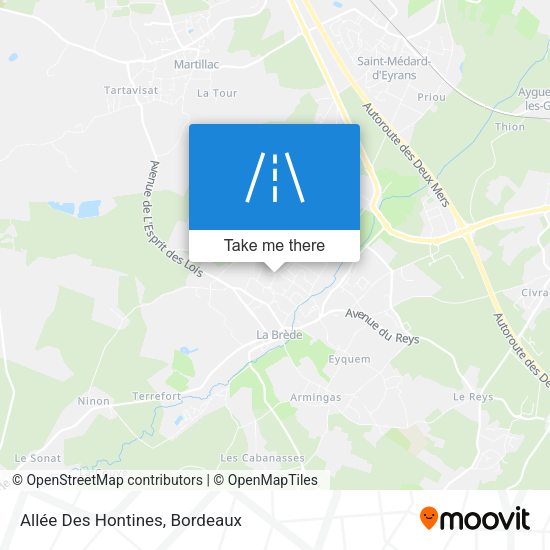 Allée Des Hontines map