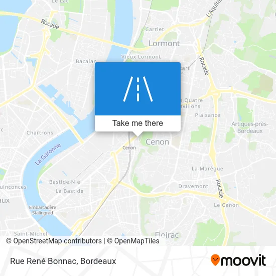 Rue René Bonnac map