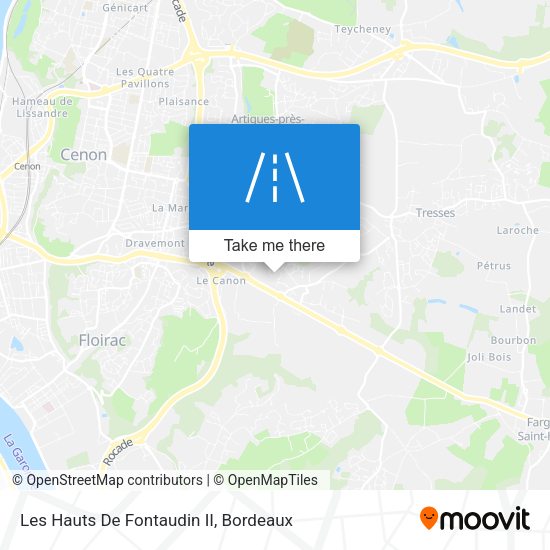 Les Hauts De Fontaudin II map