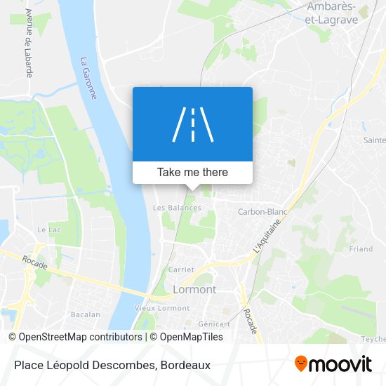 Place Léopold Descombes map