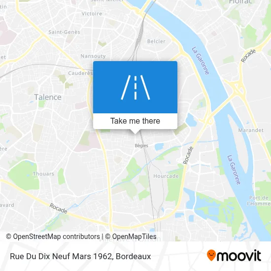 Rue Du Dix Neuf Mars 1962 map