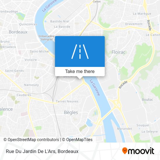 Rue Du Jardin De L'Ars map
