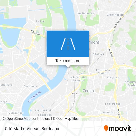 Cité Martin Videau map