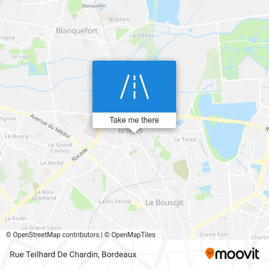 Rue Teilhard De Chardin map