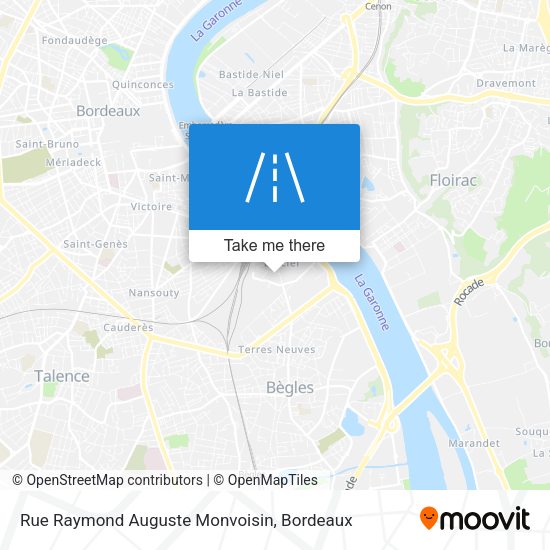 Rue Raymond Auguste Monvoisin map