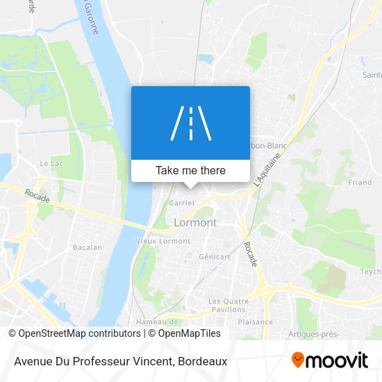 Avenue Du Professeur Vincent map