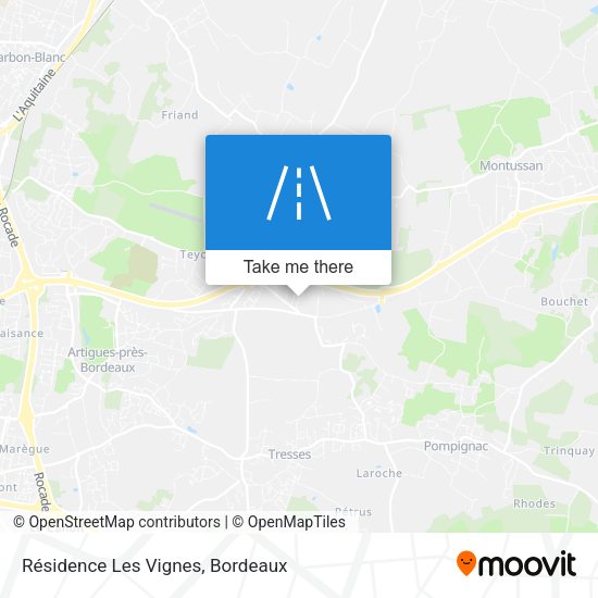 Résidence Les Vignes map