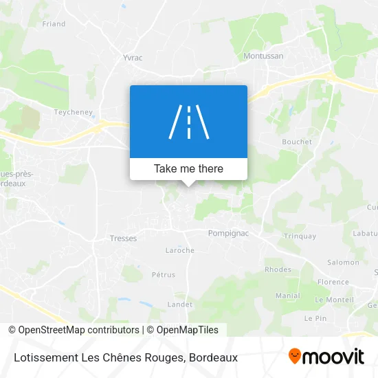 Lotissement Les Chênes Rouges map