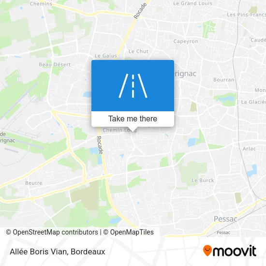 Allée Boris Vian map