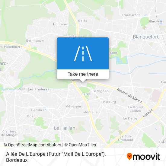 Allée De L'Europe (Futur "Mail De L'Europe") map