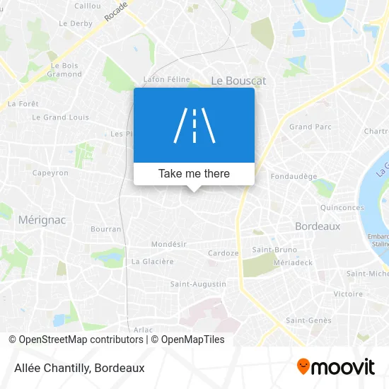 Allée Chantilly map